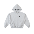Contrast-Stitched VALOR Box Fleece Zip Hoodie