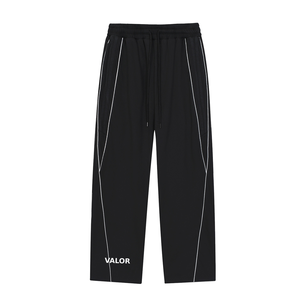 Reflection Striped Straight-Leg Sweatpants
