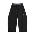 Plaid Waistband Barrel V Sweats
